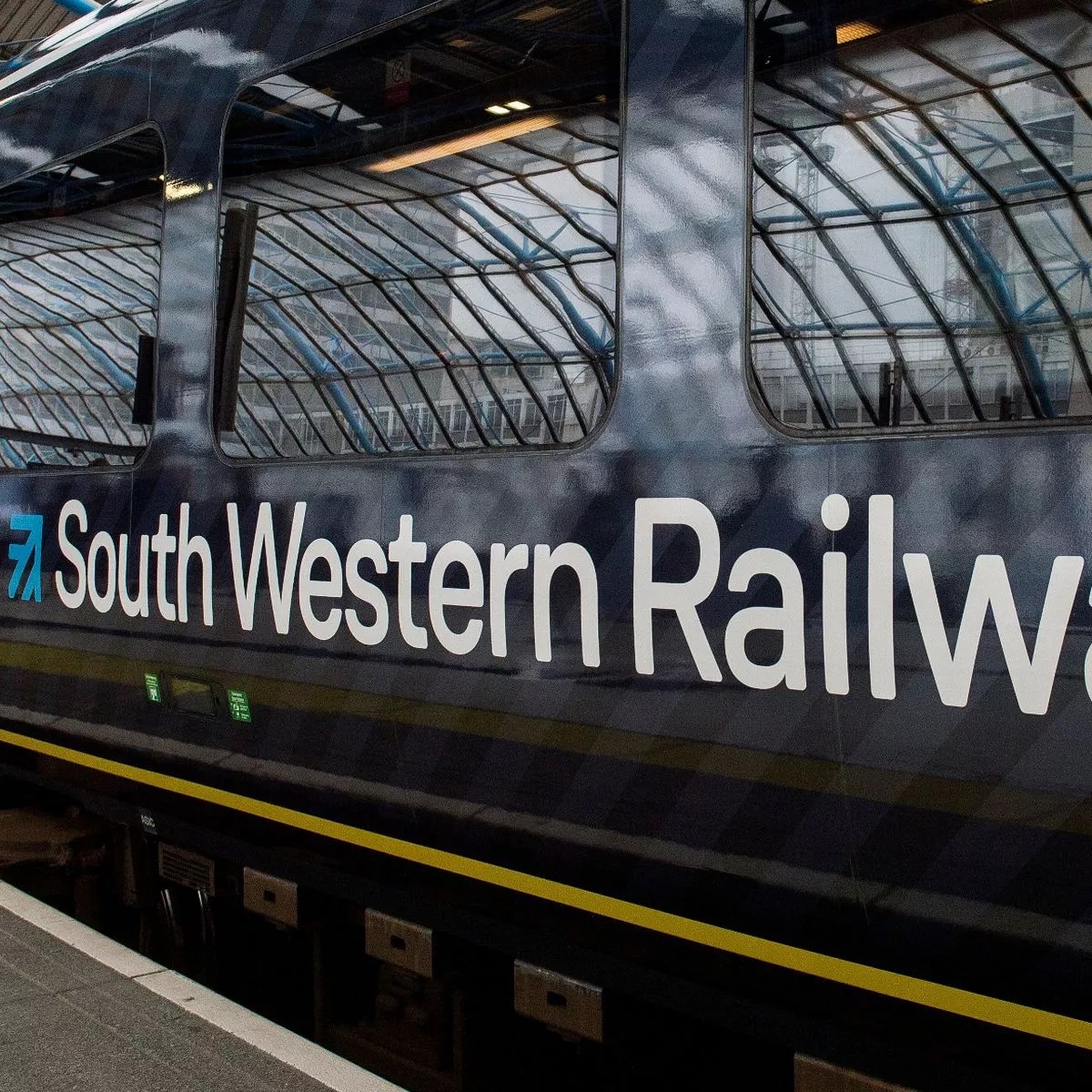 South Western Railway - branded train for the Journey Starts here Campagin
