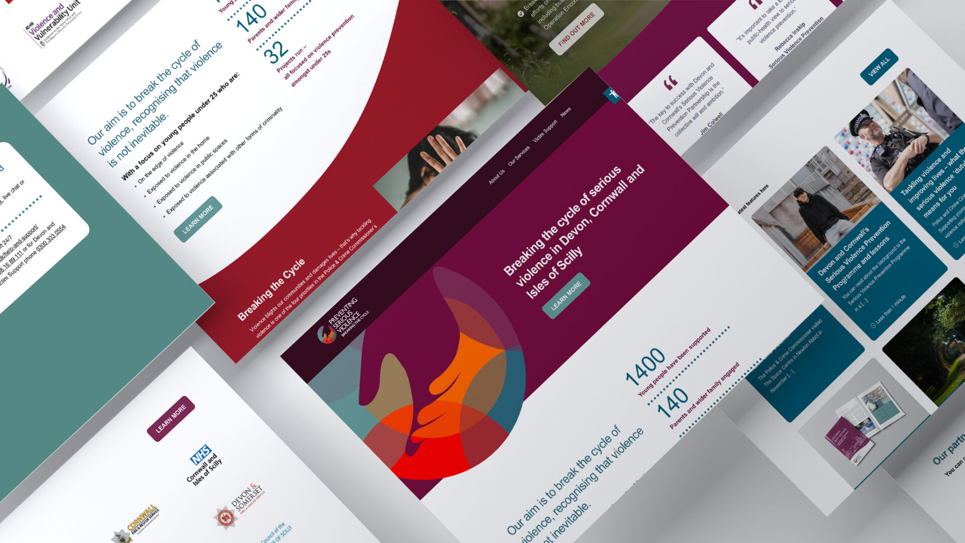 User friendly website focused on community engagement with security and performance at it's core - Preventing Serious Violence Website